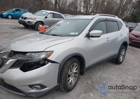 2014 Nissan Rogue Sl z USA, uszkodzony, nr VIN 5N1AT2MVXEC871177
